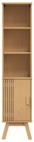 vidaXL Ντουλάπι Μπάνιου Καφέ 35x30x159 εκ Μασίφ ξύλο πεύκου