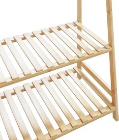vidaXL Ράφι Ρούχων με Ράφια 110x40x180 εκ. από Μπαμπού