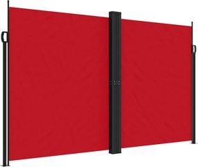 vidaXL Σκίαστρο Πλαϊνό Συρόμενο Κόκκινο 200 x 1000 εκ.