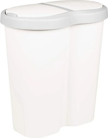 vidaXL Κάδος Αχρήστων Λευκό 48 x 30 x 51 εκ. PP