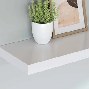 vidaXL Ράφι Τοίχου Άσπρο 120x23,5x3,8 εκ. MDF