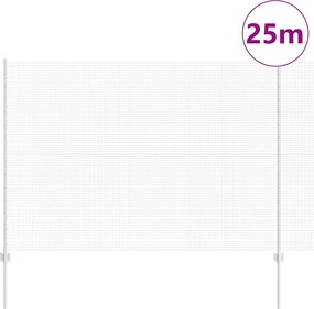 vidaXL Τεντώτο με στήριγμα Ασημί 1,5 x 25 m Ατσάλι