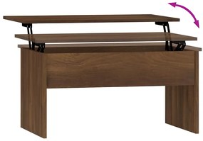vidaXL Τραπεζάκι Σαλονιού Καφέ Δρυς 80x50,5x41,5 εκ. από Επεξεργ. Ξύλο