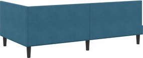 vidaXL Κρεβάτι Γωνίας Μπλε 100 x 200 cm Βελούδο