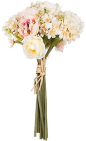 Τεχνητό Μπουκέτο Peony 21087 30cm Multi GloboStar Polyethylene,Fabric