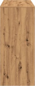 vidaXL Τραπέζι Κονσόλα με Ράφι Καφέ Δρυς 124x46x103,5εκ. Επεξεργ. Ξύλο