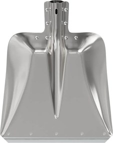 vidaXL Κεφάλι Φτυαριού Ασημί 45 x 38 εκ. Αλουμίνιο