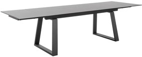 Bali Καρεκλα Relax Μαύρη + Υποπόδιο 83x86x102 cm