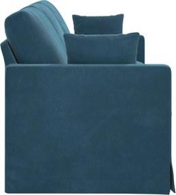 vidaXL Καναπές Μπλε 228 x 78 x 80 εκ Βελούδο