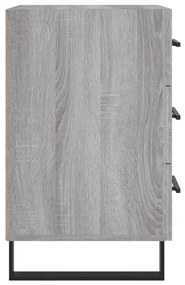 vidaXL Κομοδίνο Γκρι Sonoma 40 x 40 x 66 εκ. από Επεξεργασμένο Ξύλο