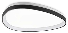 Πλαφονιέρα Φωτιστικό Οροφής LED 30W Μαύρο 2700Κ Gemini 341477 Ideal Lux 341477