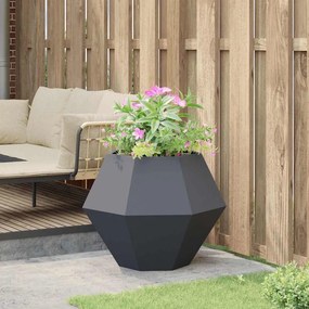 vidaXL Γλάστρα Ανθρακί 75 x 75 x 60 εκ Ατσάλι