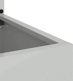 vidaXL Οθόνη Ιδιωτικότητας Κήπου Floral Ασημί 50 x 150 cm