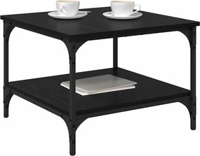 vidaXL Τραπεζάκι σαλονιού Μαύρη Οξυά 55 x 55 x 40 cm