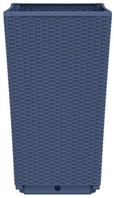 vidaXL Ζαρντινιέρες Κήπου 2 τεμ. Μπλε Γκρι 32,5x32,5x57 εκ. Πολυπροπυλένιο