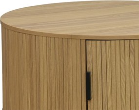 Τραπέζι σαλονιού Scandi pakoworld MDF σε φυσική απόχρωση Φ80x35.5εκ