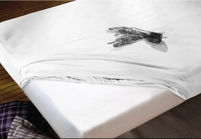 Τοποθετημένο κάτω φύλλο Hosteline IRIS Λευκό Kρεβάτι 105 εκ