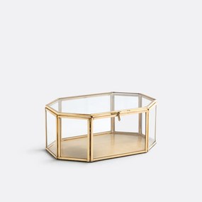 Γυάλινη και ορειχάλκινη βιτρίνα Uyova