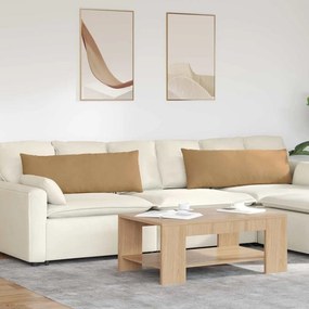 vidaXL Μαξιλάρι Καναπέ 2 τμχ. Βελούδο Καφέ 120 x 40 cm