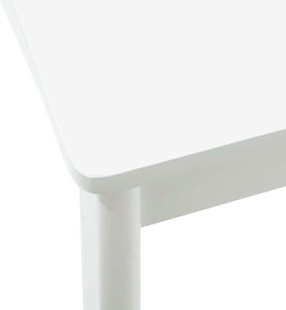 vidaXL Καρέκλα τραπεζαρίας 2 pcs Λευκό και Λευκό Στερεό Ξύλο Ραβέντι