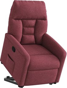 vidaXL Πολυθρόνα Ανακλινόμενη με Ανύψωση Μπορντό Υφασμάτινη