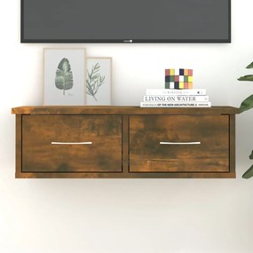 vidaXL Ντουλάπι Τοίχου Καπνιστή Δρυς 60x26x18,5 εκ. Επεξεργασμένο Ξύλο