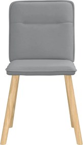 vidaXL Καρέκλες Τραπεζαρίας 4 τεμ Αν. Γκρι Υφασμάτινες