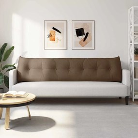 vidaXL Μαξιλάρι Πλάτης Καφέ 200 x 24 x 50 εκ ύφασμα