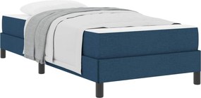 vidaXL Κρεβάτι με ελατήρια Μπλε 90 x 200 cm ύφασμα