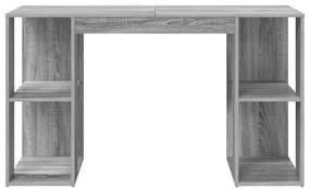 vidaXL Γραφείο Γκρίζο Σονομα 130 x 50.5 x 75 εκ Επεξεργασμένο ξύλο