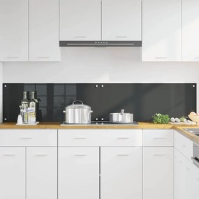 vidaXL Πίσω Πάνελ Κουζίνας 2 pcs Σκούρο Γκρι 100 x 40 cm