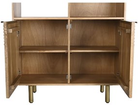 Ράφια DKD Home Decor Χρυσό Φυσικό Ξύλο από Μάνγκο 90 x 40 x 180 cm