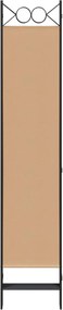 vidaXL Διαχωριστικό Δωματίου 6-Πάνελ Μπεζ 240 x 200 cm Ύφασμα