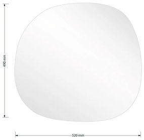 ΚΑΘΡΕΠΤΗΣ FRAMELESS 1 PAKOWORLD ΜΑΥΡΟ 49X1.2X52ΕΚ