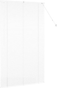 vidaXL Βενετσιάνικες Ρόδες Λευκό 175 x 100 εκ. Αλουμίνιο