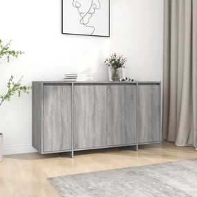 vidaXL Ντουλάπι Γκρι Sonoma 135x41x75 εκ. από Επεξεργασμένο Ξύλο