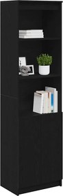 vidaXL Ντουλάπι Μαύρη δρυς 50x35x180 εκ. από Επεξεργασμένο Ξύλο