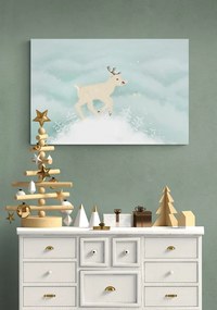 Εικόνα παραμυθένιου Χριστουγεννιάτικου ταράνδου - 60x40