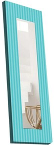 Καθρέπτης Τοίχου 814MVT1109 40x120cm Blue Wallity Wood, Canvas