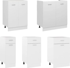 vidaXL Ντουλάπι "Lyon" Λευκό 60x46x81,5 εκ. από Τεχνητό Ξύλο