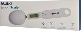 BRUNO ψηφιακή ζυγαριά-κουτάλι κουζίνας BRN-0074, έως 500g, λευκή