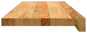 vidaXL Πατάκια Σκάλας 4 τεμ. Ανοιχτό Καφέ 70x30x2 cm Ξύλο Δρυός