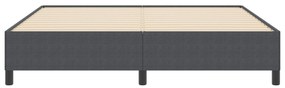 vidaXL Κρεβάτι Σκούρο Γκρι 180x200 εκ. Από Ψάθα