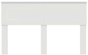 vidaXL Κεφαλάρι με κεφαλάρι Λευκό 160 cm Επεξεργασμένο ξύλο