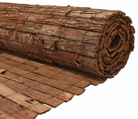 vidaXL Φράχτης από φλοιό δέντρου Καφέ 400 x 125cm Φλοιός