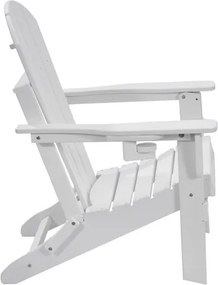 VEVOR Adirondack Chair Plastic Set of 2 All-Weather Folding Fire Pit White