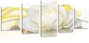Εικόνα 5 τμημάτων πολυτελές τριαντάφυλλο με αφαίρεση - 100x50