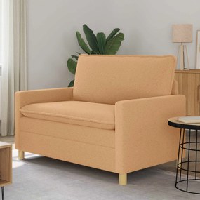 vidaXL Καναπές Μπεζ 126 x 81 x 87,5 εκ Ύφασμα