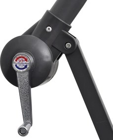 vidaXL Ομπρέλα Κήπου Κρεμαστή Λευκό Άμμου 3 μ.