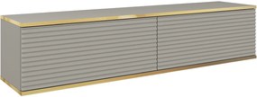 Κρεμαστό έπιπλο τηλεόρασης ORO_MDF Γκρι 135x30x32cm